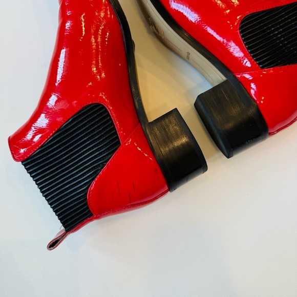 Red Leather Chelsea Boot - Picture 3 of 5